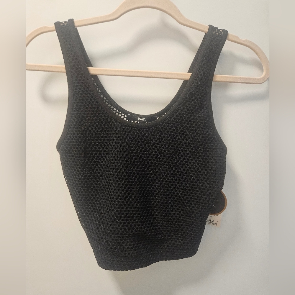 Vans Women Lizzie Armanto Knit Tank Top Black NWT Size S - Picture 4 of 11